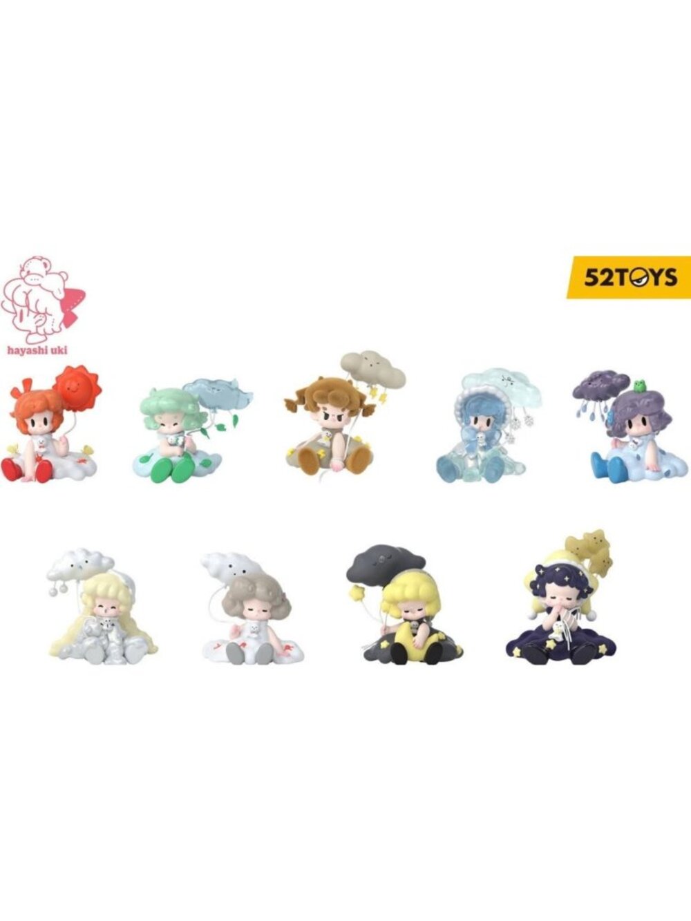 Uki Moods and Weather Blind Box Series: Sealed New 1 Mystery Box(1pc)